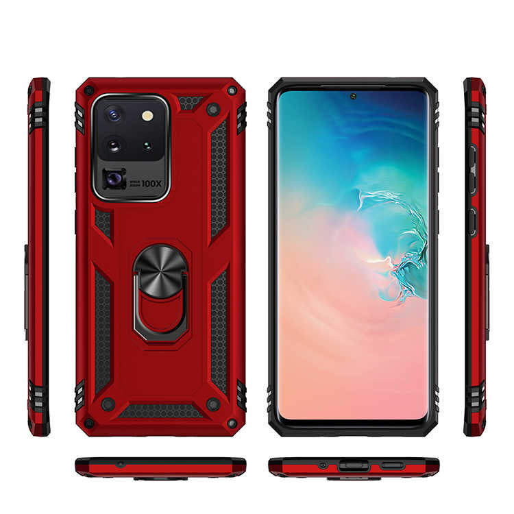 Galaxy S20 Ultra Kılıf Zore Vega Kapak Siyah