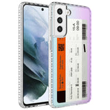 Galaxy S21 FE Kılıf Airbag Kenarlı Renkli Desenli Silikon Zore Elegans Kapak NO1