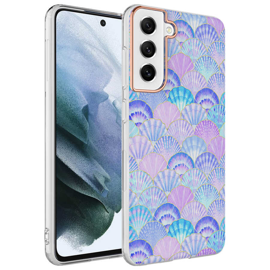 Galaxy S21 FE Kılıf Zore Bella Kapak Lila