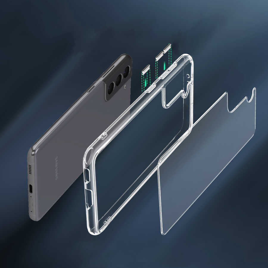 Galaxy S21 FE Kılıf Zore Forst Kapak Renksiz