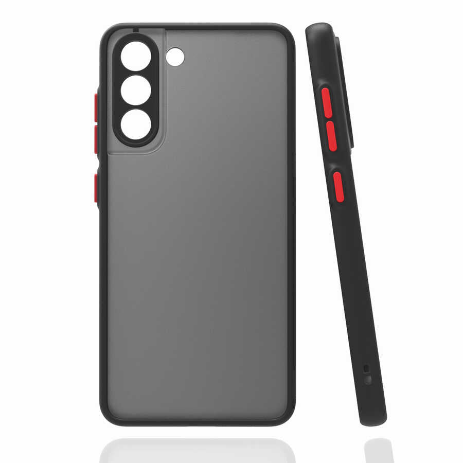 Galaxy S21 FE Kılıf Zore Hux Kapak Siyah