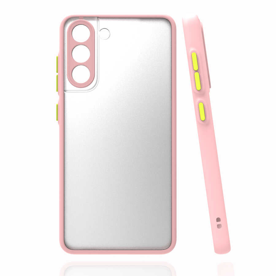 Galaxy S21 FE Kılıf Zore Hux Kapak Pembe