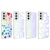 Galaxy S21 FE Kılıf Zore M-Blue Desenli Kapak Moon No4