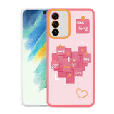 Galaxy S21 FE Kılıf Zore M-Fit Desenli Kapak Love Story No2