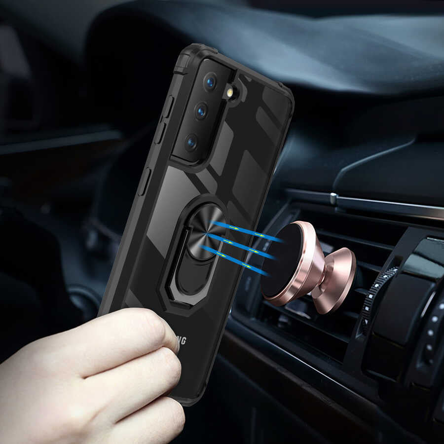 Galaxy S21 FE Kılıf Zore Mola Kapak Siyah