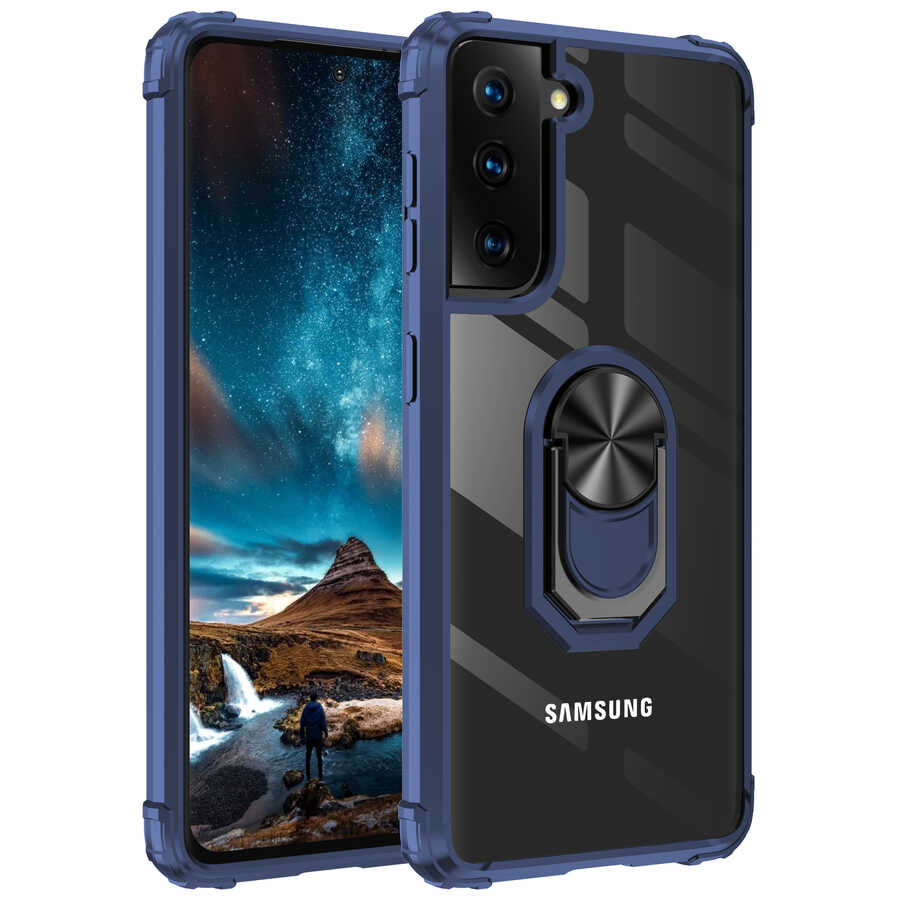 Galaxy S21 FE Kılıf Zore Mola Kapak Lacivert
