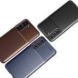 Galaxy S21 FE Kılıf Zore Negro Silikon Kapak Kahverengi