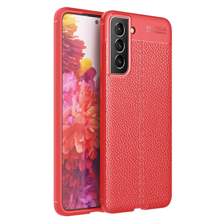 Galaxy S21 FE Kılıf Zore Niss Silikon Kapak Kırmızı