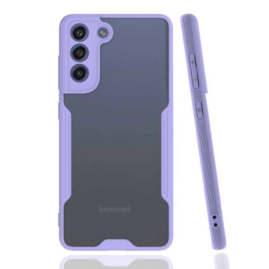 Galaxy S21 FE Kılıf Zore Parfe Kapak Mor