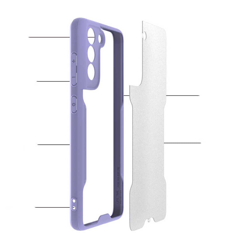 Galaxy S21 FE Kılıf Zore Parfe Kapak Kırmızı