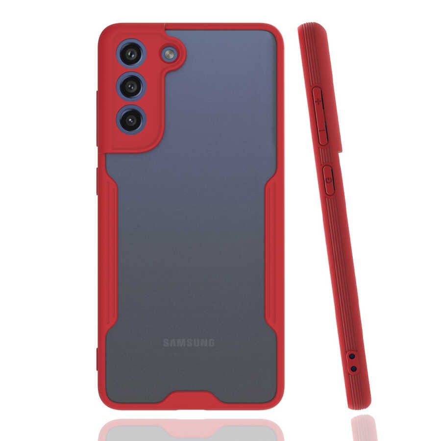Galaxy S21 FE Kılıf Zore Parfe Kapak Kırmızı