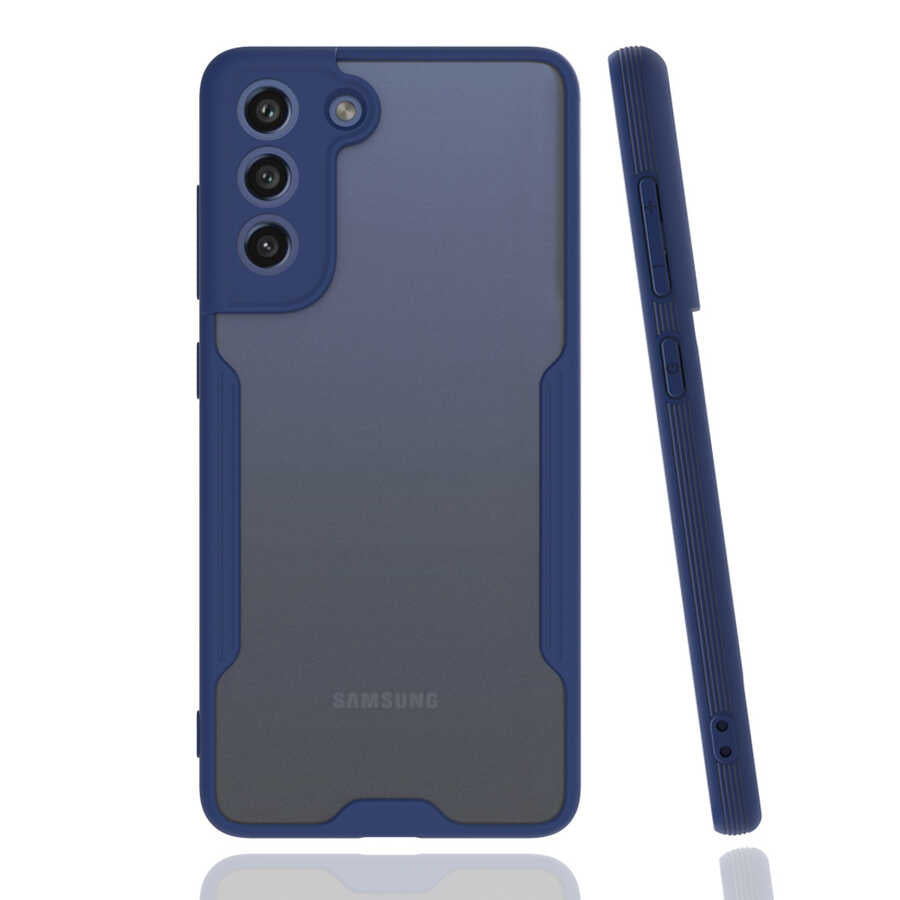 Galaxy S21 FE Kılıf Zore Parfe Kapak Lacivert