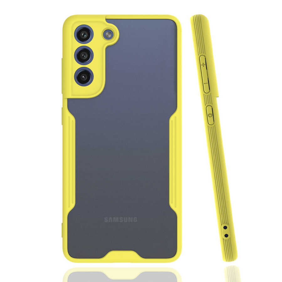 Galaxy S21 FE Kılıf Zore Parfe Kapak Sarı