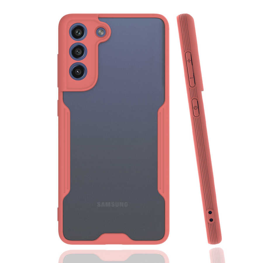 Galaxy S21 FE Kılıf Zore Parfe Kapak Pembe