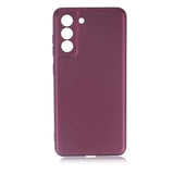 Galaxy S21 FE Kılıf Zore Premier Silikon Kapak Mürdüm