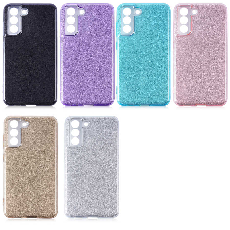 Galaxy S21 FE Kılıf Zore Shining Silikon Siyah