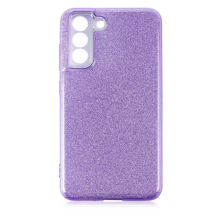 Galaxy S21 FE Kılıf Zore Shining Silikon Mor