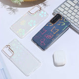 Galaxy S21 FE Kılıf Zore Sidney Desenli Sert Kapak Flower No3