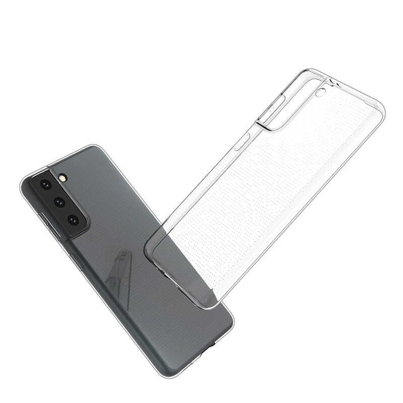 Galaxy S21 FE Kılıf Zore Süper Silikon Kapak Renksiz