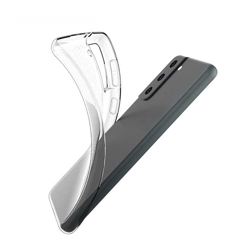 Galaxy S21 FE Kılıf Zore Süper Silikon Kapak Renksiz