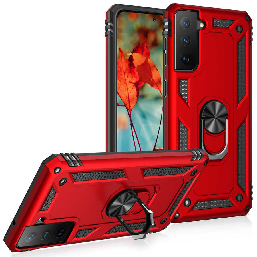 Galaxy S21 FE Kılıf Zore Vega Kapak Siyah