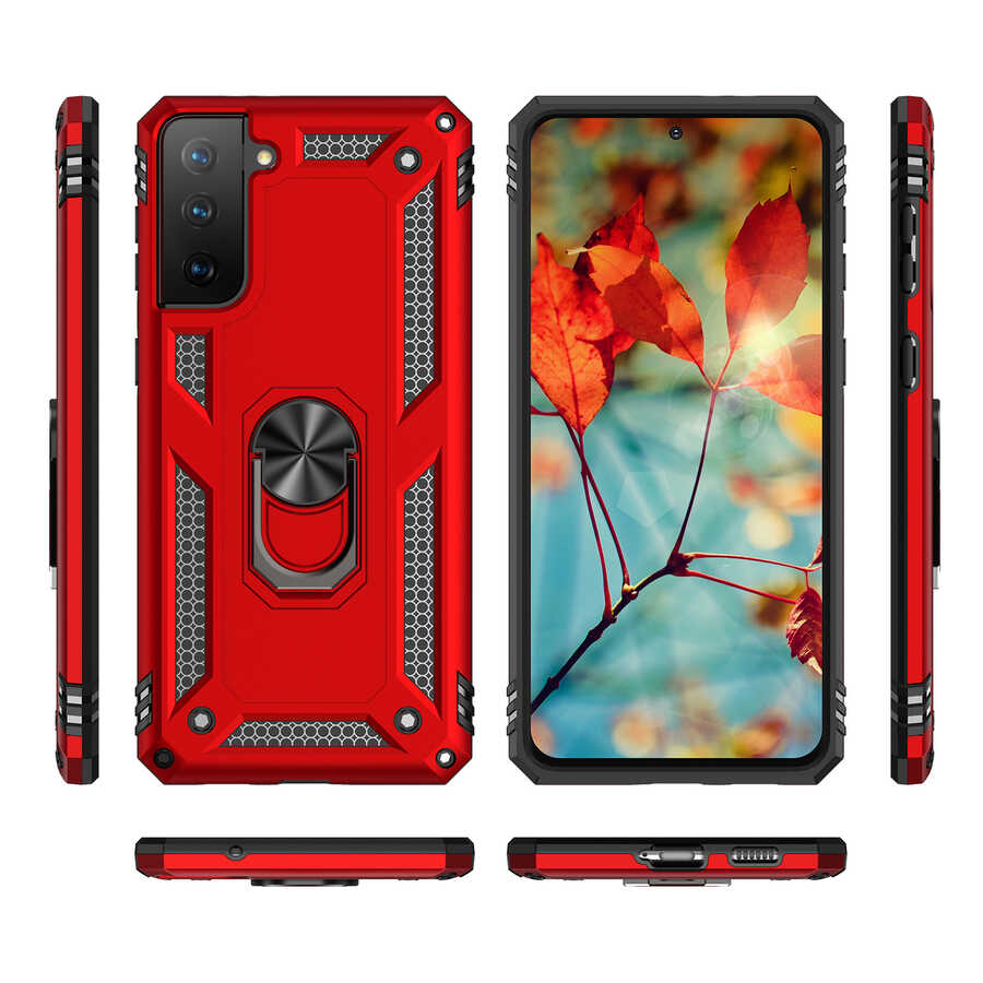 Galaxy S21 FE Kılıf Zore Vega Kapak Siyah