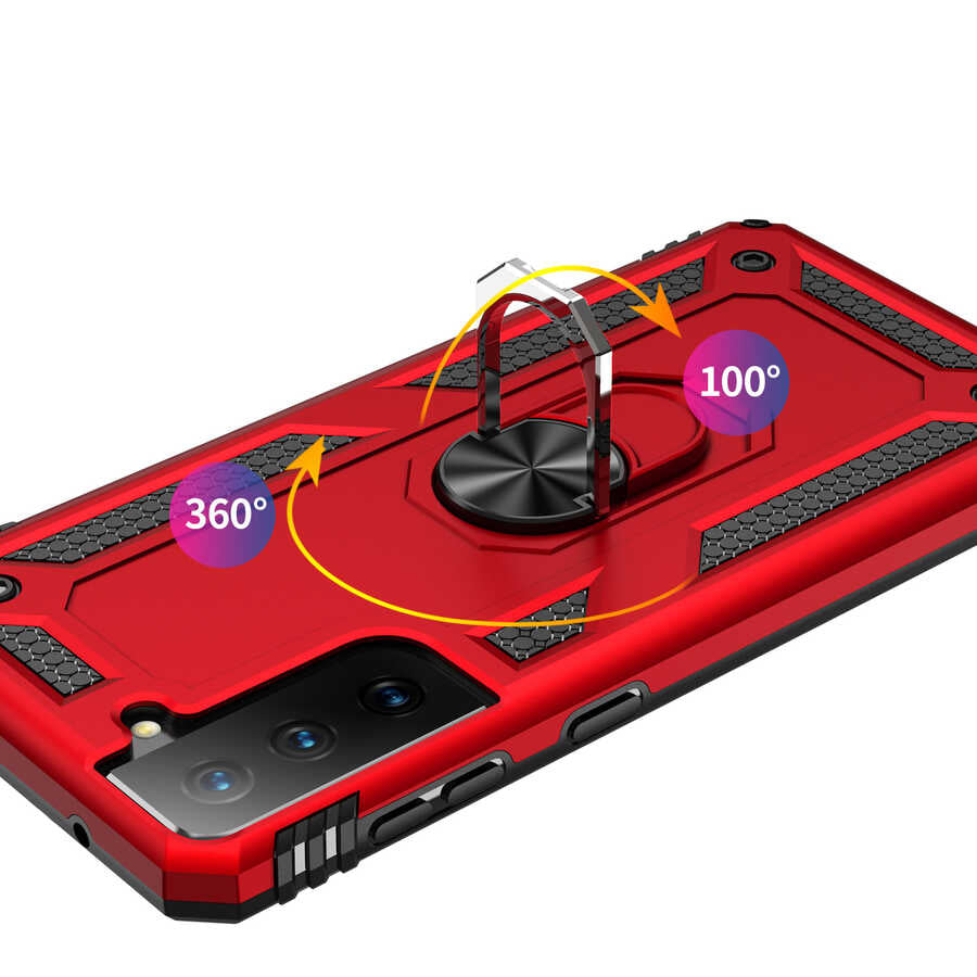 Galaxy S21 FE Kılıf Zore Vega Kapak Siyah