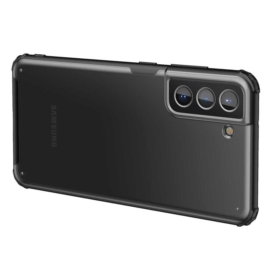 Galaxy S21 FE Kılıf Zore Volks Kapak Siyah