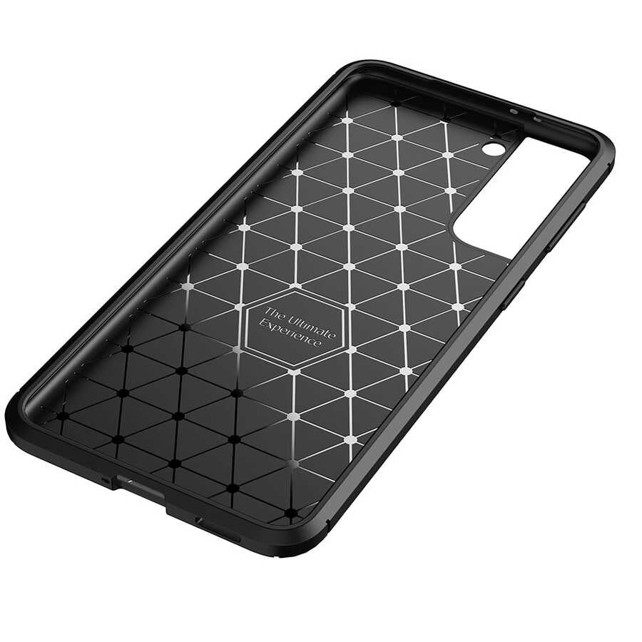 Galaxy S21 Kılıf Zore Negro Silikon Kapak Siyah