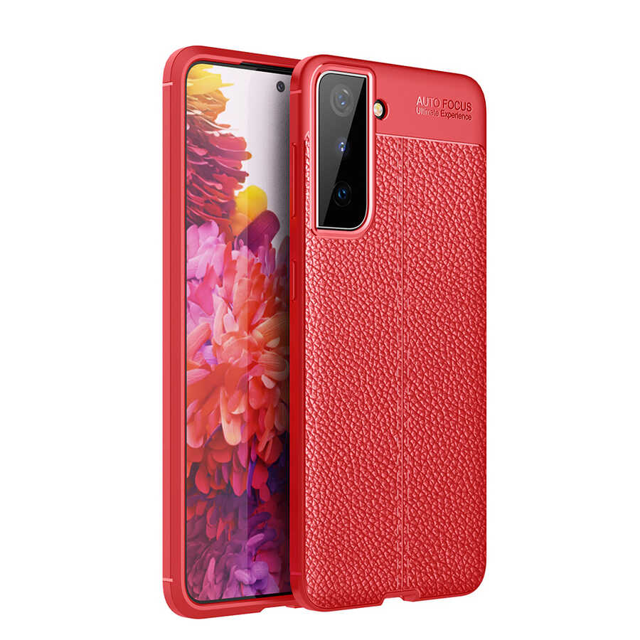 Galaxy S21 Kılıf Zore Niss Silikon Kapak Kırmızı