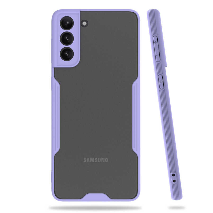 Galaxy S21 Kılıf Zore Parfe Kapak Sarı