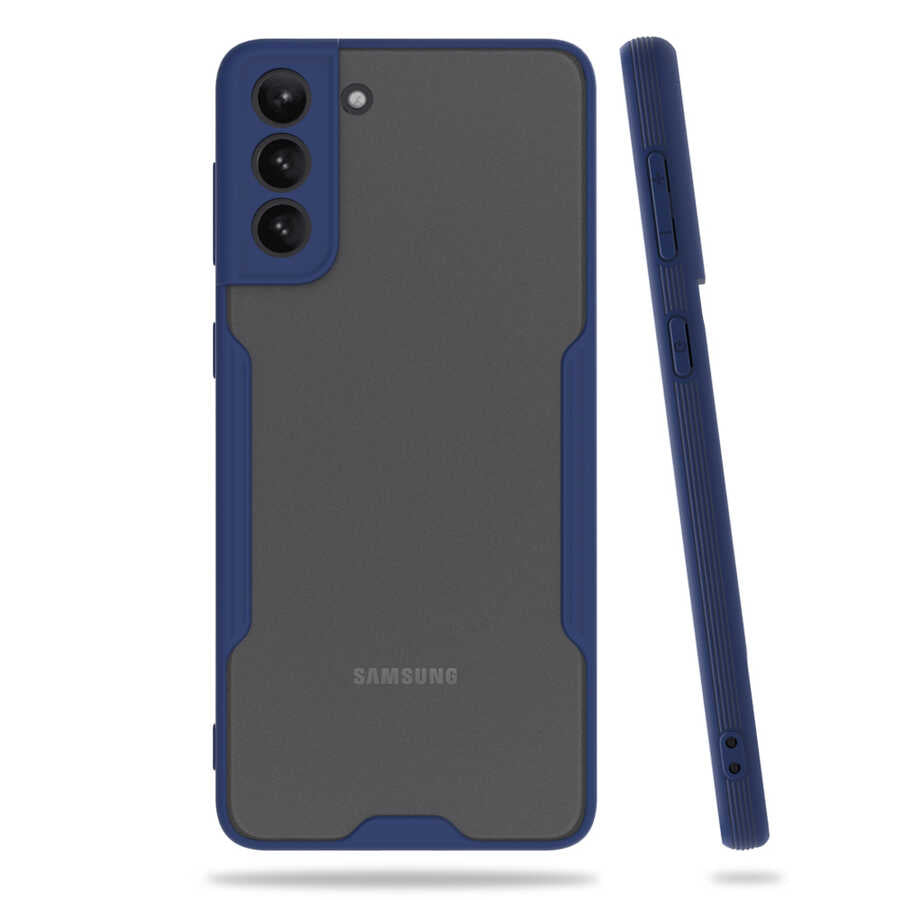 Galaxy S21 Kılıf Zore Parfe Kapak Lacivert