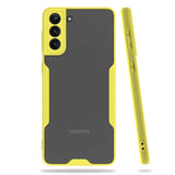 Galaxy S21 Kılıf Zore Parfe Kapak Sarı