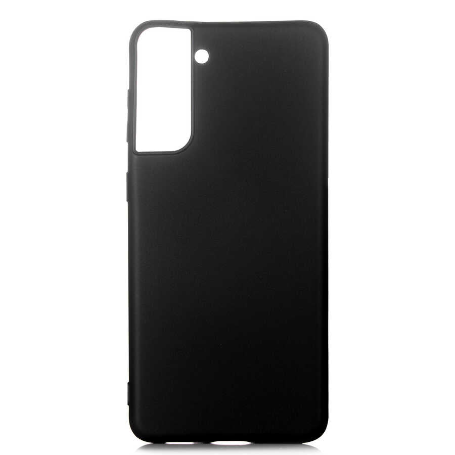Galaxy S21 Kılıf Zore Premier Silikon Kapak Siyah