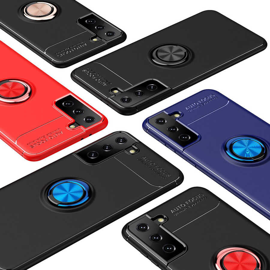 Galaxy S21 Kılıf Zore Ravel Silikon Kapak Siyah
