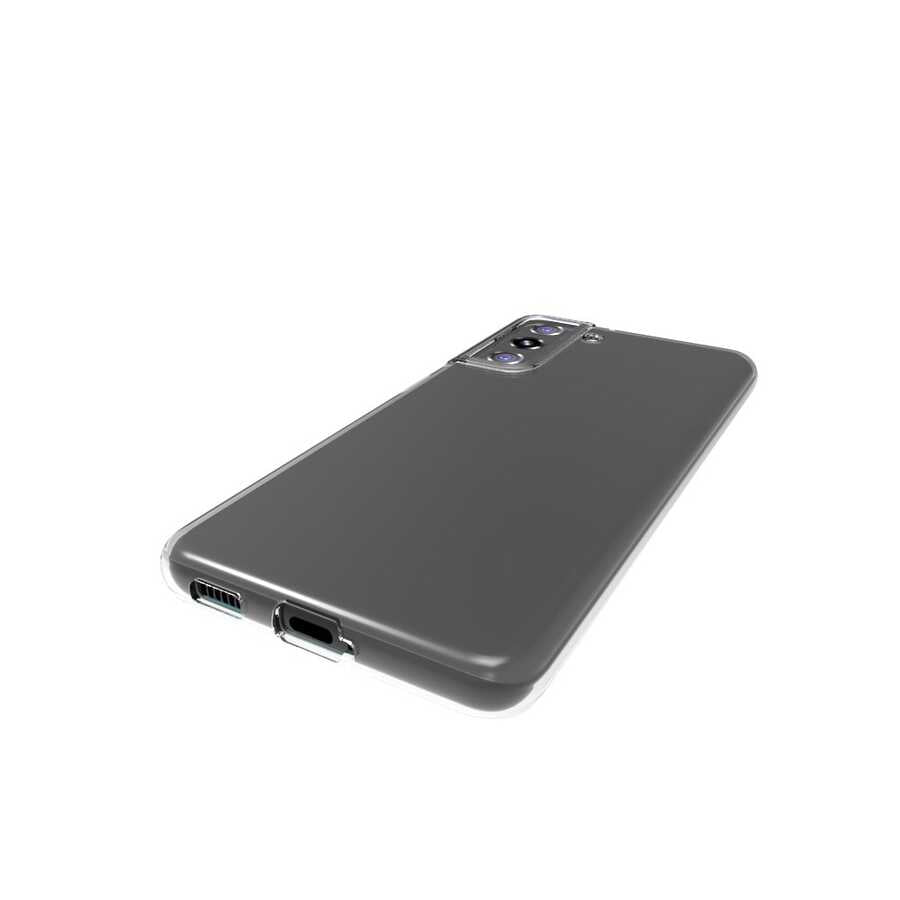 Galaxy S21 Kılıf Zore Süper Silikon Kapak Renksiz