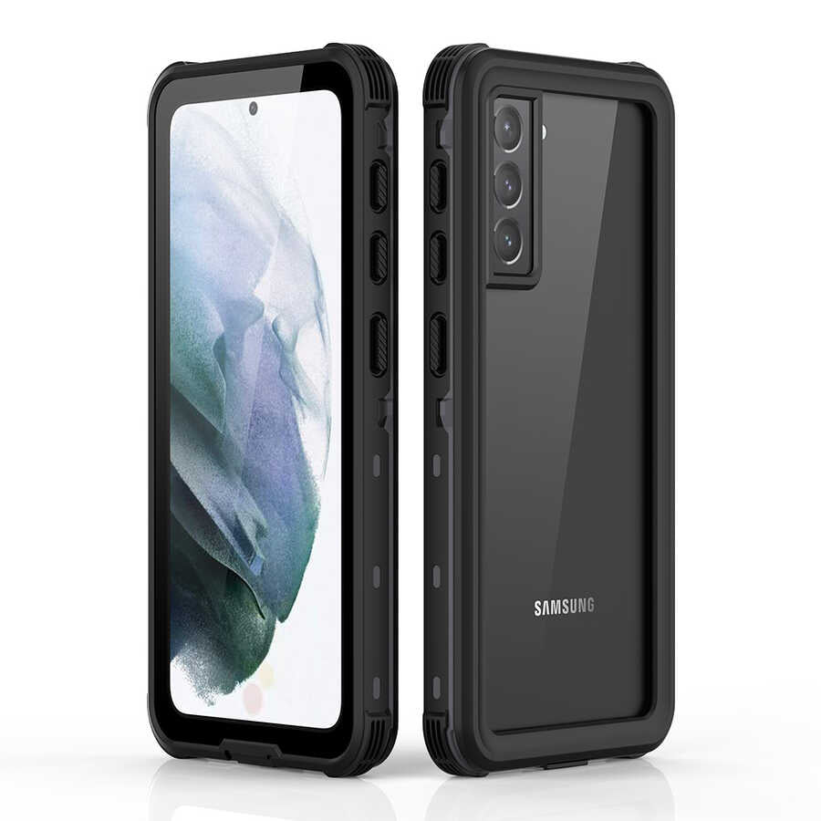 Galaxy S21 Plus Kılıf 1-1 Su Geçirmez Kılıf Siyah