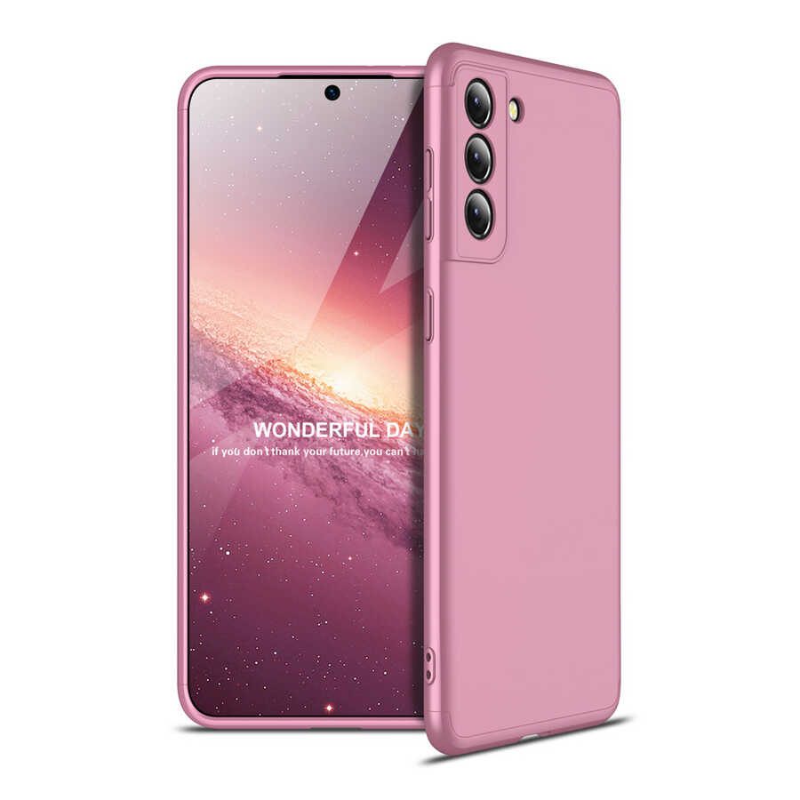 Galaxy S21 Plus Kılıf Zore Ays Kapak Rose Gold