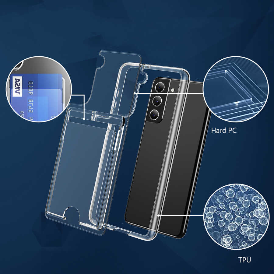 Galaxy S21 Plus Kılıf Zore Ensa Kapak Renksiz