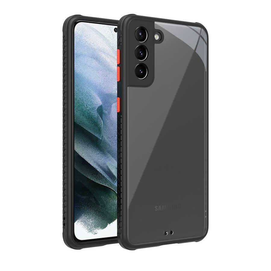 Galaxy S21 Plus Kılıf Zore Kaff Kapak Siyah