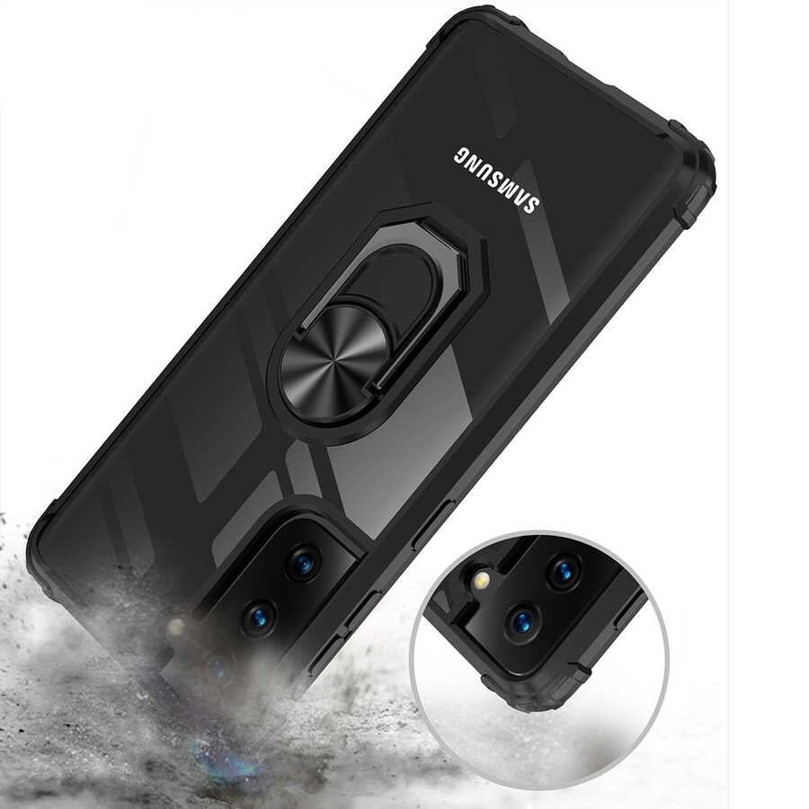 Galaxy S21 Plus Kılıf Zore Mola Kapak Siyah