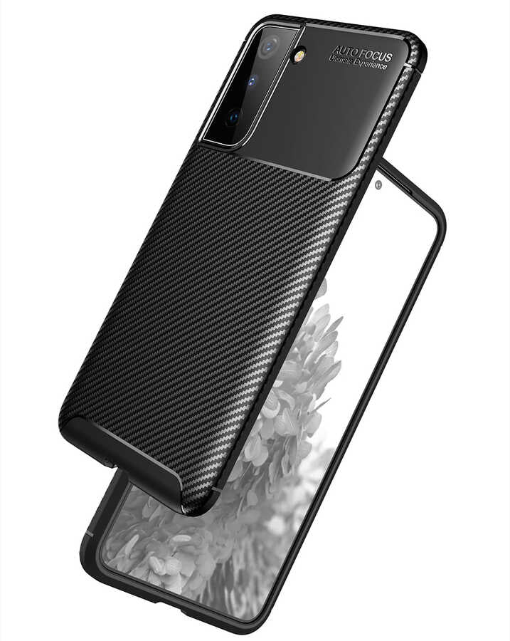 Galaxy S21 Plus Kılıf Zore Negro Silikon Kapak Siyah
