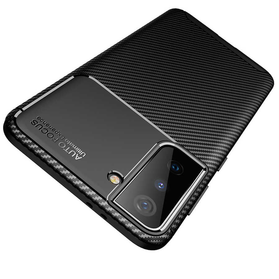 Galaxy S21 Plus Kılıf Zore Negro Silikon Kapak Siyah