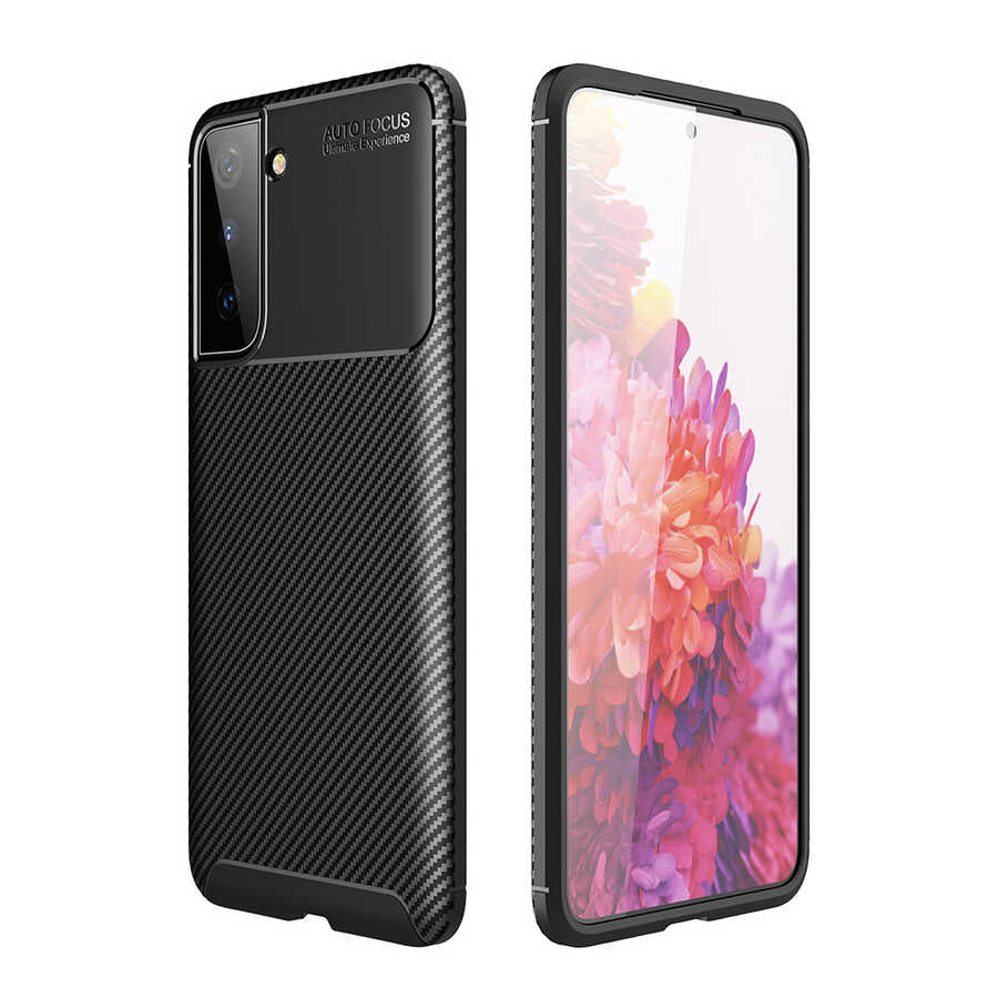 Galaxy S21 Plus Kılıf Zore Negro Silikon Kapak Siyah