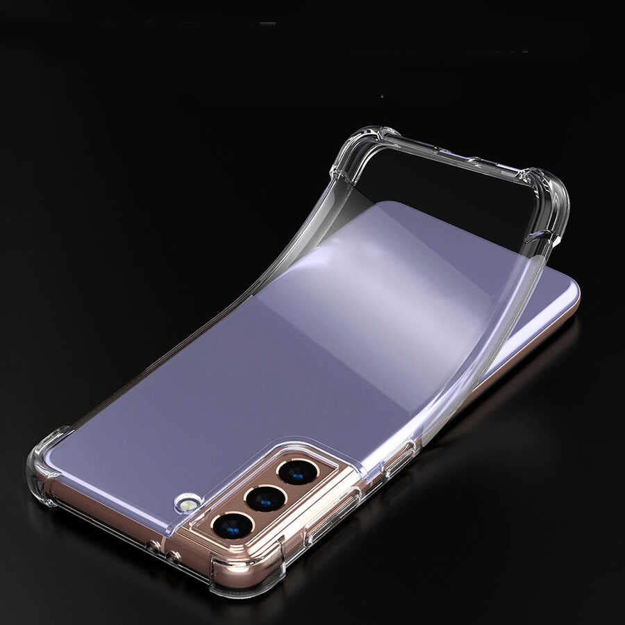Galaxy S21 Plus Kılıf Zore Nitro Anti Shock Silikon Renksiz