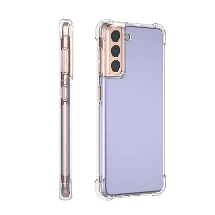 Galaxy S21 Plus Kılıf Zore Nitro Anti Shock Silikon Renksiz