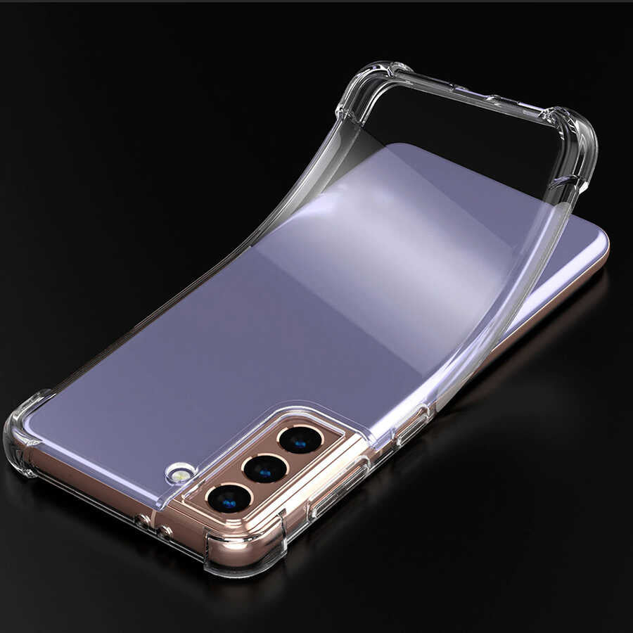 Galaxy S21 Plus Kılıf Zore Nitro Anti Shock Silikon Renksiz