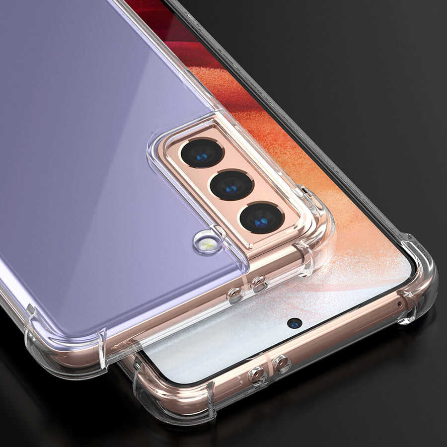 Galaxy S21 Plus Kılıf Zore Nitro Anti Shock Silikon Renksiz