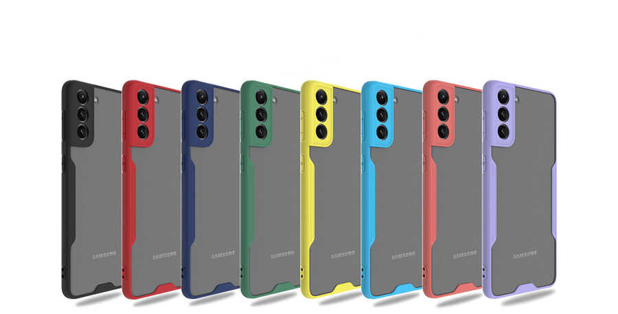 Galaxy S21 Plus Kılıf Zore Parfe Kapak Koyu Yeşil