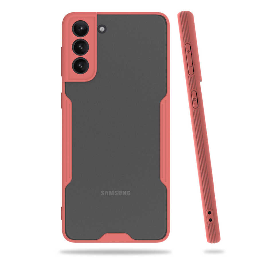 Galaxy S21 Plus Kılıf Zore Parfe Kapak Pembe